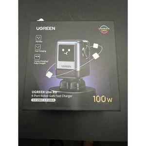 UGREEN Uno RG 100W 4-Port GaN Robot Fast Charger 3 USB-C 1 USB-A X688 NIB
